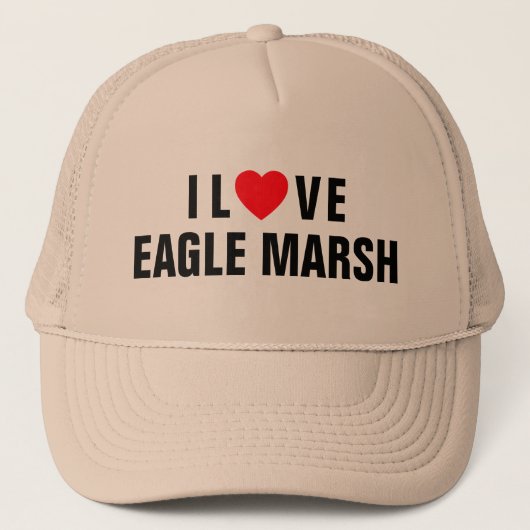 I Liebe Eagle Marsh™ Trucker Hat Truckerkappe (Vorderseite)