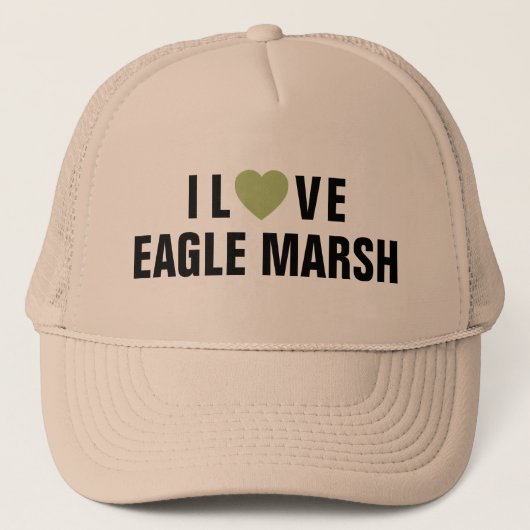 I Liebe Eagle Marsh™ Trucker Hat Truckerkappe (Vorderseite)
