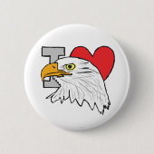 I Liebe Eagles Button (Vorderseite)