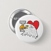 I Liebe Eagles Button (Vorne & Hinten)