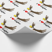 I Liebe Eagles Geschenkpapier (Ecke)