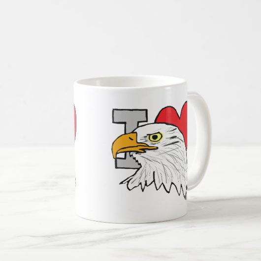 I Liebe Eagles Kaffeetasse (VorderseiteRechts)