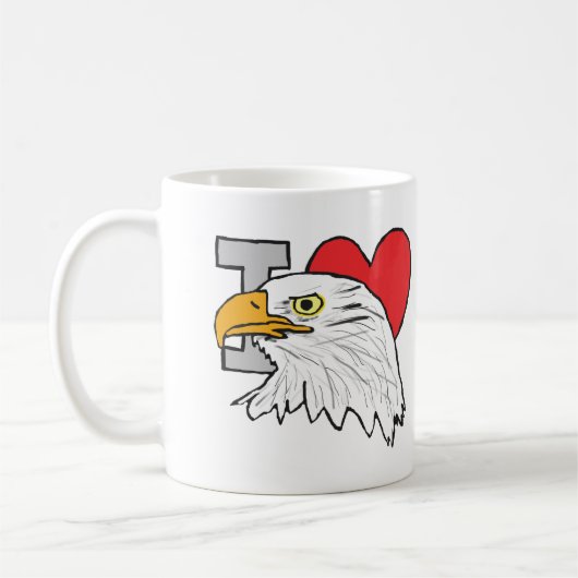 I Liebe Eagles Kaffeetasse (Links)