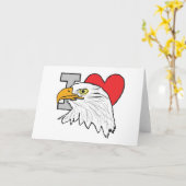 I Liebe Eagles Karte (Gelbe Blume)