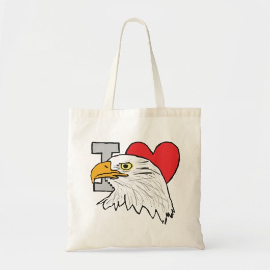 I Liebe Eagles Tragetasche (Vorne)