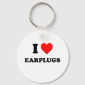 I Liebe Earplugs Schlüsselanhänger (Vorderseite)