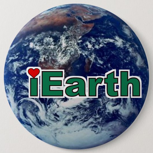 I Liebe Earth Button (Vorderseite)