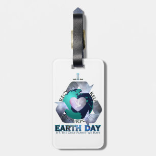 I Liebe Earth Day Gepäckanhänger