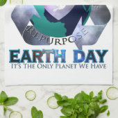 I Liebe Earth Day Handtuch (Gefaltet)