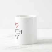 I Liebe Earth Day Kaffeetasse (Mittel)