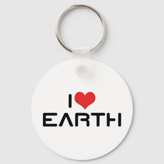 I Liebe Earth Schlüsselanhänger (Vorderseite)