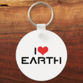 I Liebe Earth Schlüsselanhänger (Vorderseite)