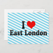 I Liebe East London, Südafrika Postkarte (Vorne/Hinten)