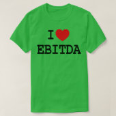 I Liebe EBITDA Funny Wandern Schluchten T-Shirt (Design vorne)