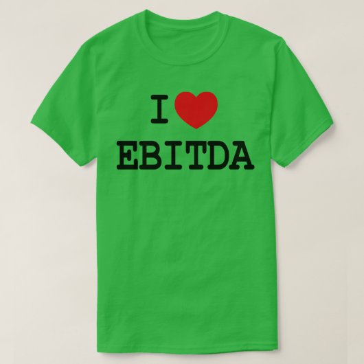 I Liebe EBITDA Funny Wandern Schluchten T-Shirt (Design vorne)