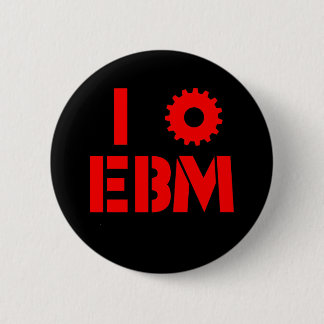 I LIEBE EBM Rot Button