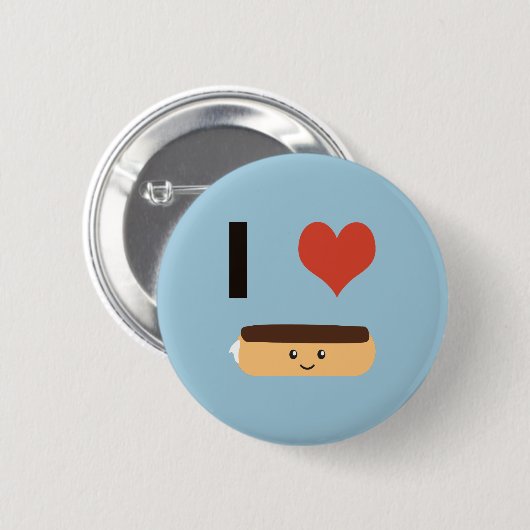 I Liebe Eclairs Button (Vorne & Hinten)