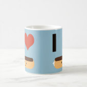 I Liebe Eclairs Kaffeetasse (Mittel)