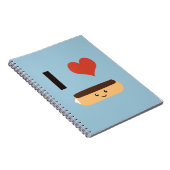 I Liebe Eclairs Notizblock (Rechte Seite)