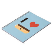 I Liebe Eclairs Notizblock (Linke Seite)