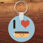 I Liebe Eclairs Schlüsselanhänger (Vorderseite)