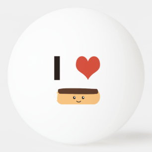 I Liebe Eclairs Tischtennisball