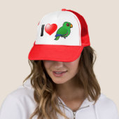 I Liebe Eclectus Papageien (Mann) Truckerkappe (Beispiel)