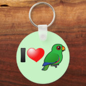 I Liebe Eclectus parrots (männlich) Schlüsselanhänger (Vorderseite)