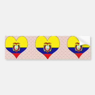 I Liebe Ecuador Autoaufkleber