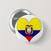 I Liebe Ecuador Button (Vorne & Hinten)