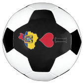 I Liebe Ecuador Herz Ecuadorianische Nationalflagg Fußball (Gedreht)