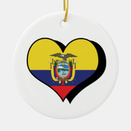 I Liebe Ecuador Keramik Ornament