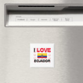 I Liebe Ecuador Magnet (In Situ (Geschirrspüler))