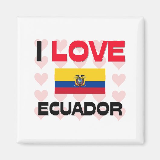 I Liebe Ecuador Magnet (Vorne)