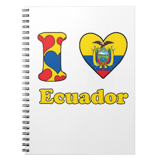 I Liebe Ecuador Notizblock (Vorderseite)