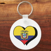 I Liebe Ecuador Schlüsselanhänger (Vorderseite)