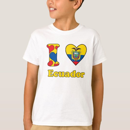 I Liebe Ecuador T-Shirt (Vorderseite)