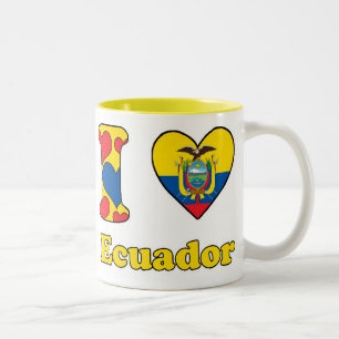 I Liebe Ecuador Zweifarbige Tasse