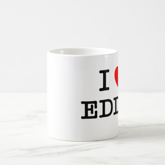 I Liebe Eddie Kaffeetasse (Mittel)