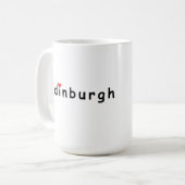 I Liebe Edinburgh Kaffeetasse (Vorderseite Links)