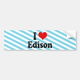 I Liebe Edison, Vereinigte Staaten Autoaufkleber