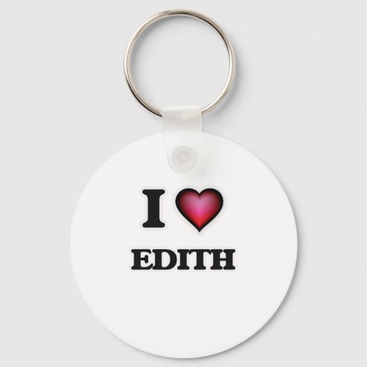 I Liebe Edith Schlüsselanhänger (Vorderseite)