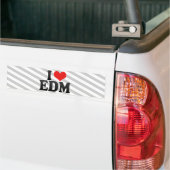 I Liebe EDM Autoaufkleber (Auf Lkw)