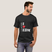 I Liebe Edm für Partys und Festivals Dj Herzen T-Shirt (Vorne ganz)