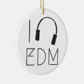 I Liebe EDM Keramik Ornament (Rechts)