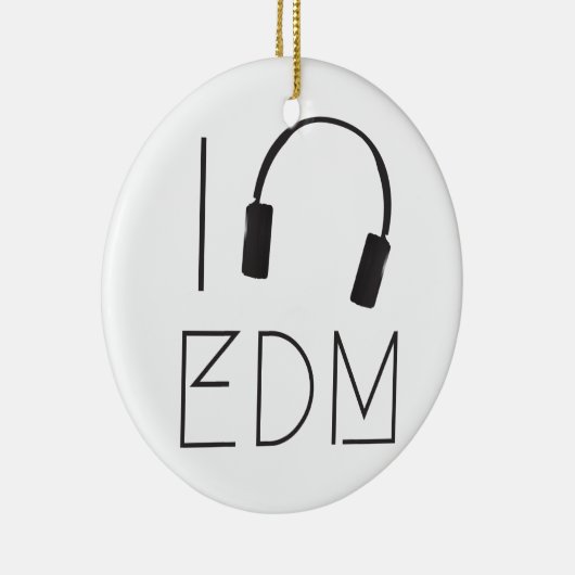 I Liebe EDM Keramik Ornament (Rechts)