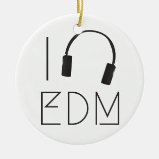 I Liebe EDM Keramik Ornament