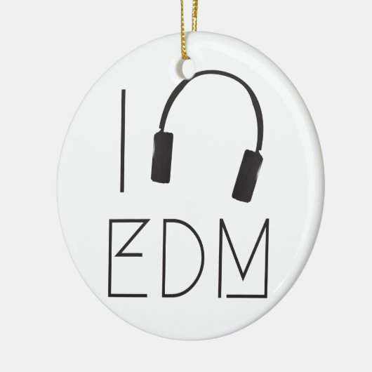 I Liebe EDM Keramik Ornament (Links)