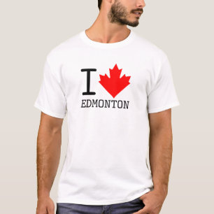 I Liebe Edmonton, Alberta Canada Maple Leaf T-Shirt