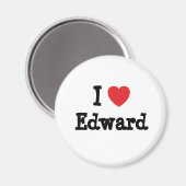 I Liebe Edward T - Shirt Magnet (Vorderseite/Rückseite)